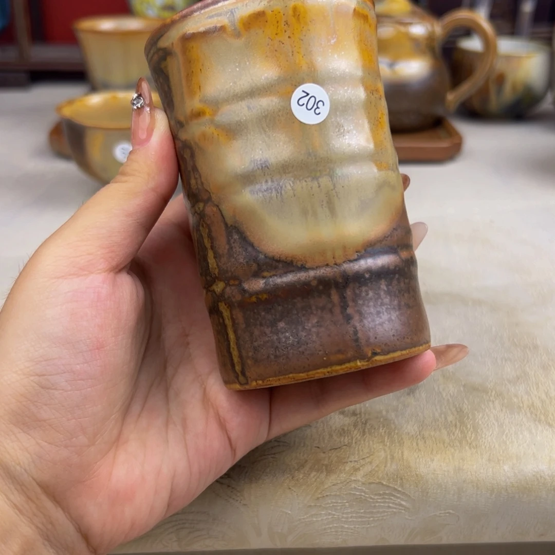 杯纯手工柴烧主人杯