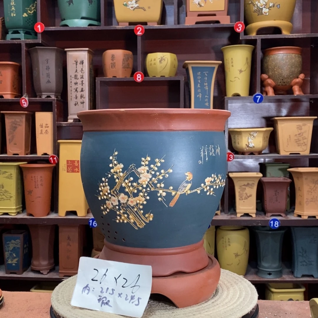 瑕疵紫砂艺术紫砂花盆