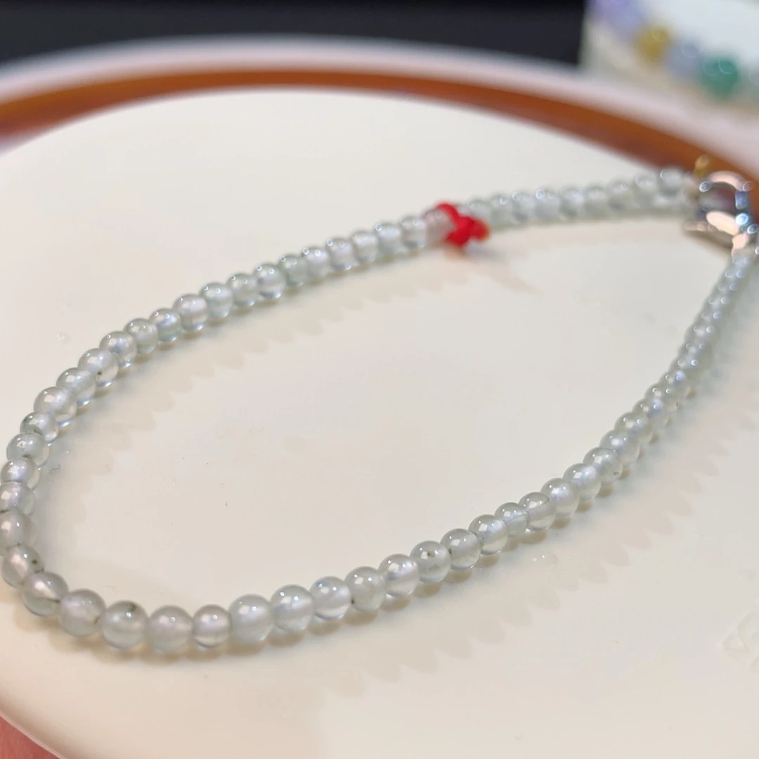 定制翡翠未镶嵌晴底白冰 毛货没鉴赏