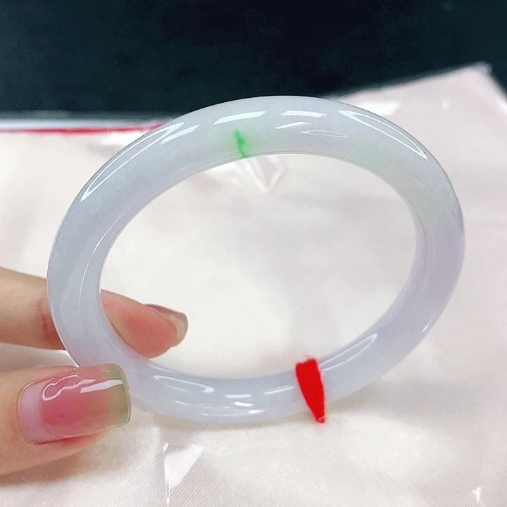 翡翠未镶嵌手镯圈56，04162