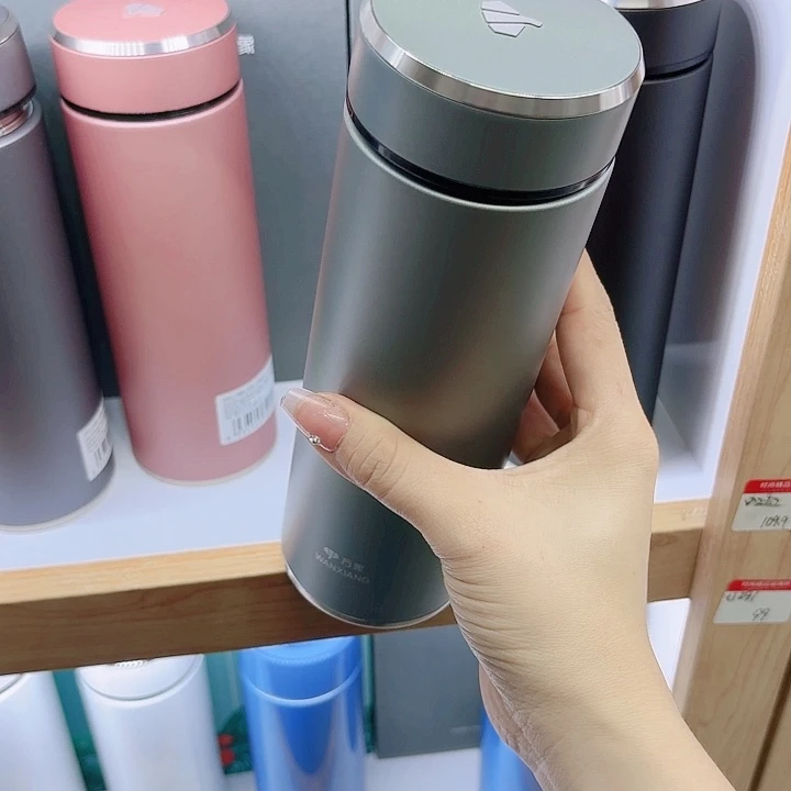 万象品牌保温杯H136-550蓝杯套