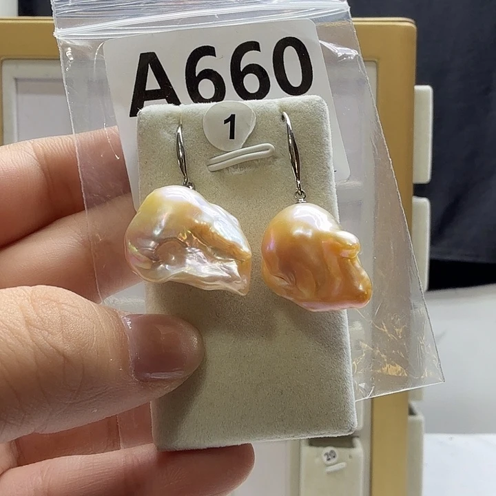 天然淡水珍珠银S925镶嵌淡水珍珠