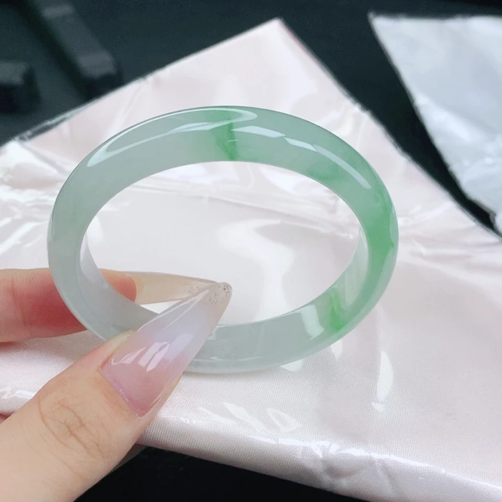 未镶嵌手镯翡翠53-54圈口贵妃