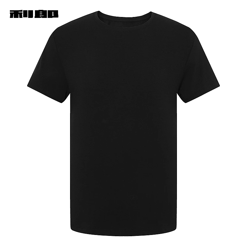 【波哥专属】利郎奥莱 短袖T恤男圆领舒适黑色2025夏新款内衣打底衫