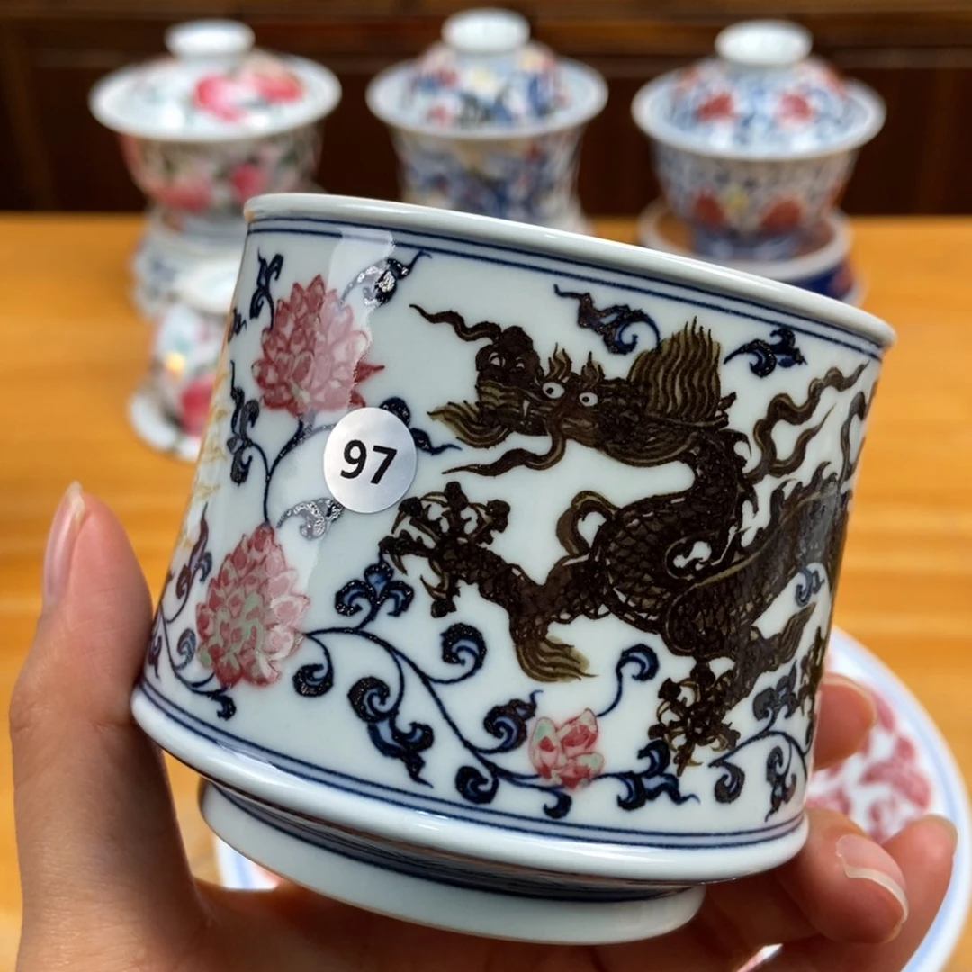 手绘现代茶具非古董