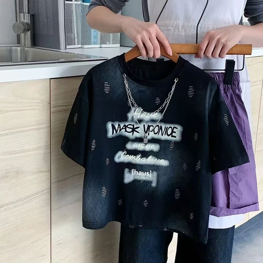 男童t恤短袖夏季2025新款痞帅儿童宝宝夏装半袖男孩夏款薄款上衣