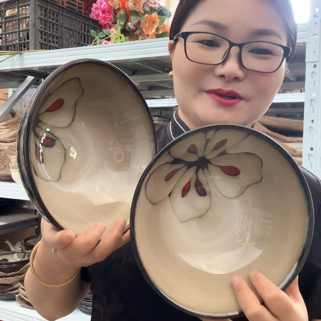 瓷片小可陶瓷餐具一组两个