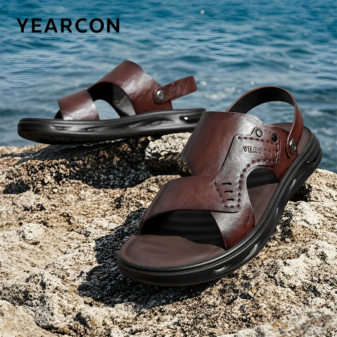 意尔康男士外穿凉鞋2025夏季新款两穿凉拖轻便透气沙滩鞋舒适休闲