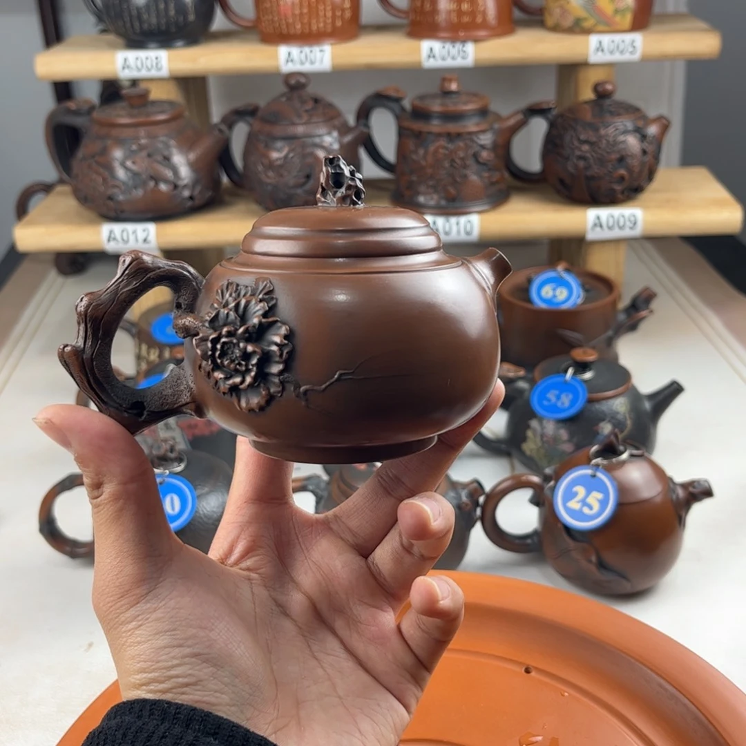 壶明**风建水紫陶全手工制作，老匠人传承手艺