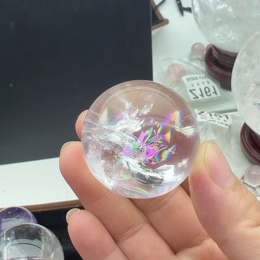 水晶珠宝半成品未镶嵌静**护摆件