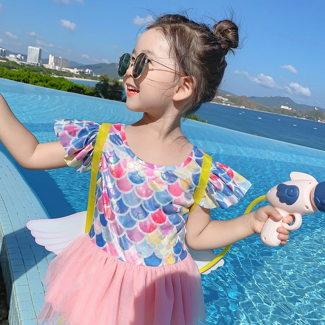 人鱼公主女童泳衣【尺码偏小，建议拍大1到2个尺码】21AE708