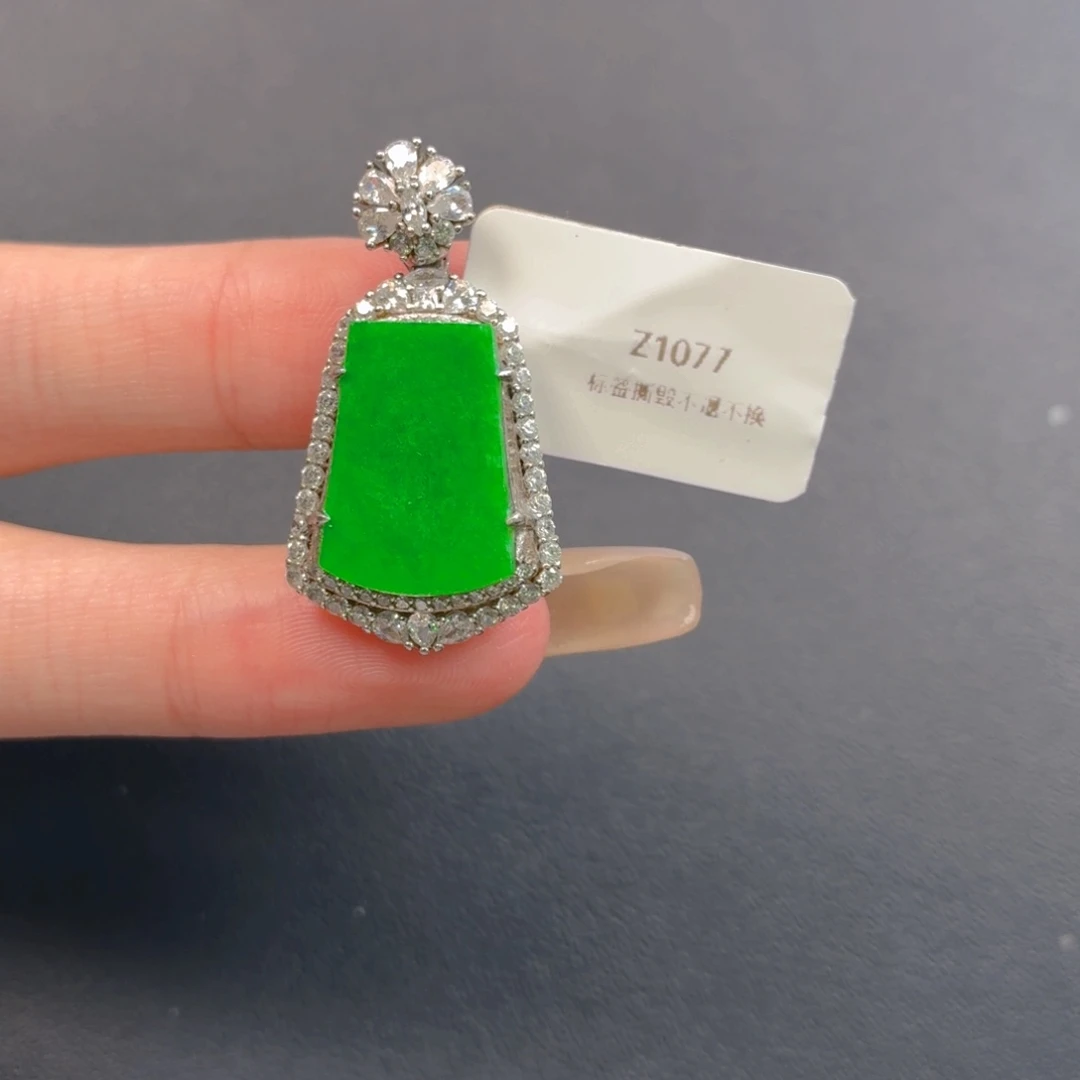 翡翠银S925镶嵌颈饰