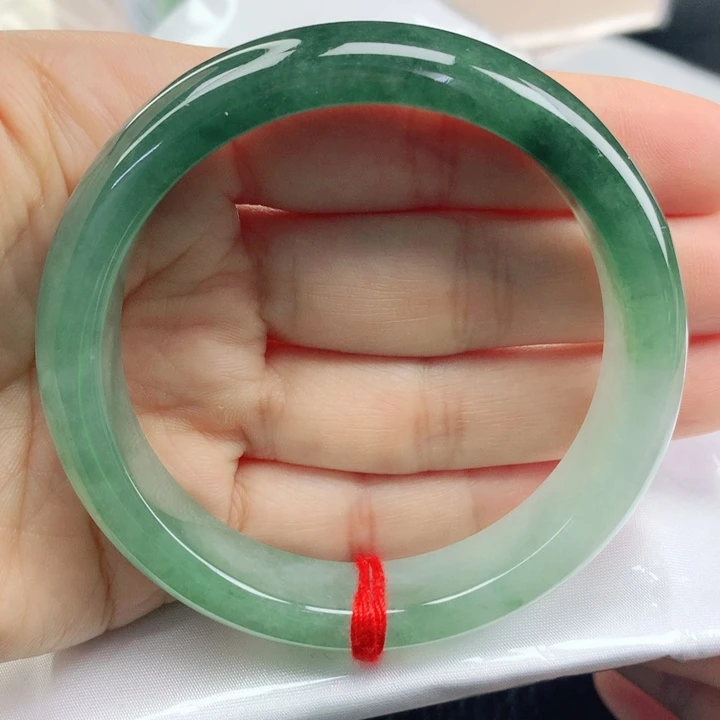 翡翠手镯未镶嵌半山半水55