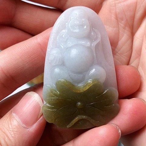 未镶嵌定制翡翠柒*后缅甸翡翠黄翡佛公