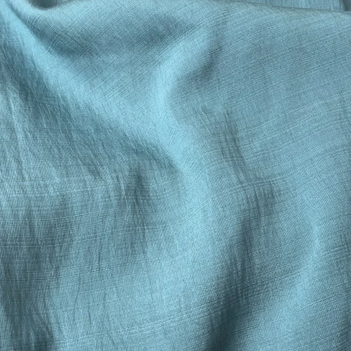 棉混纺蓝绿麻棉2米