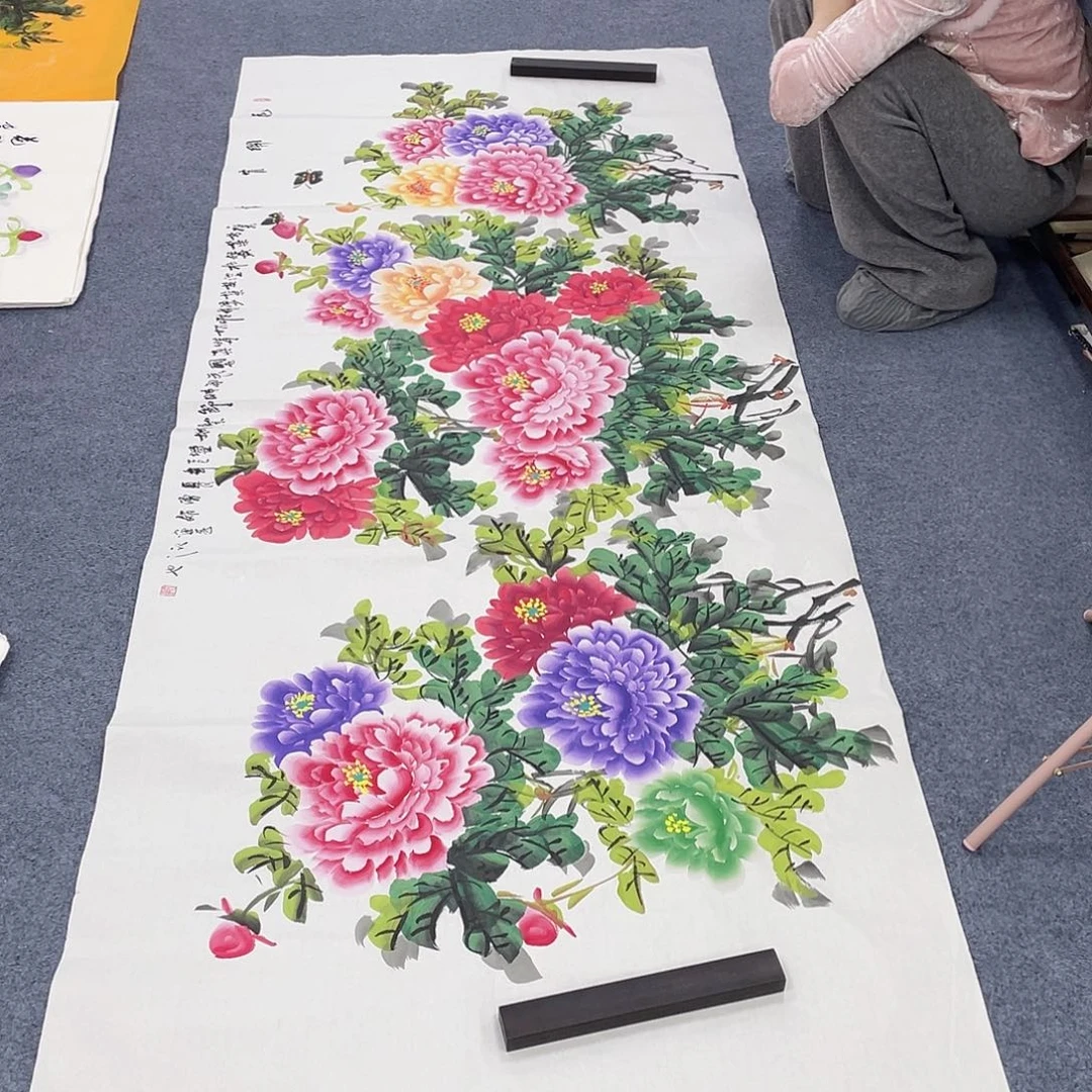 国国画作品小姐姐放漏…