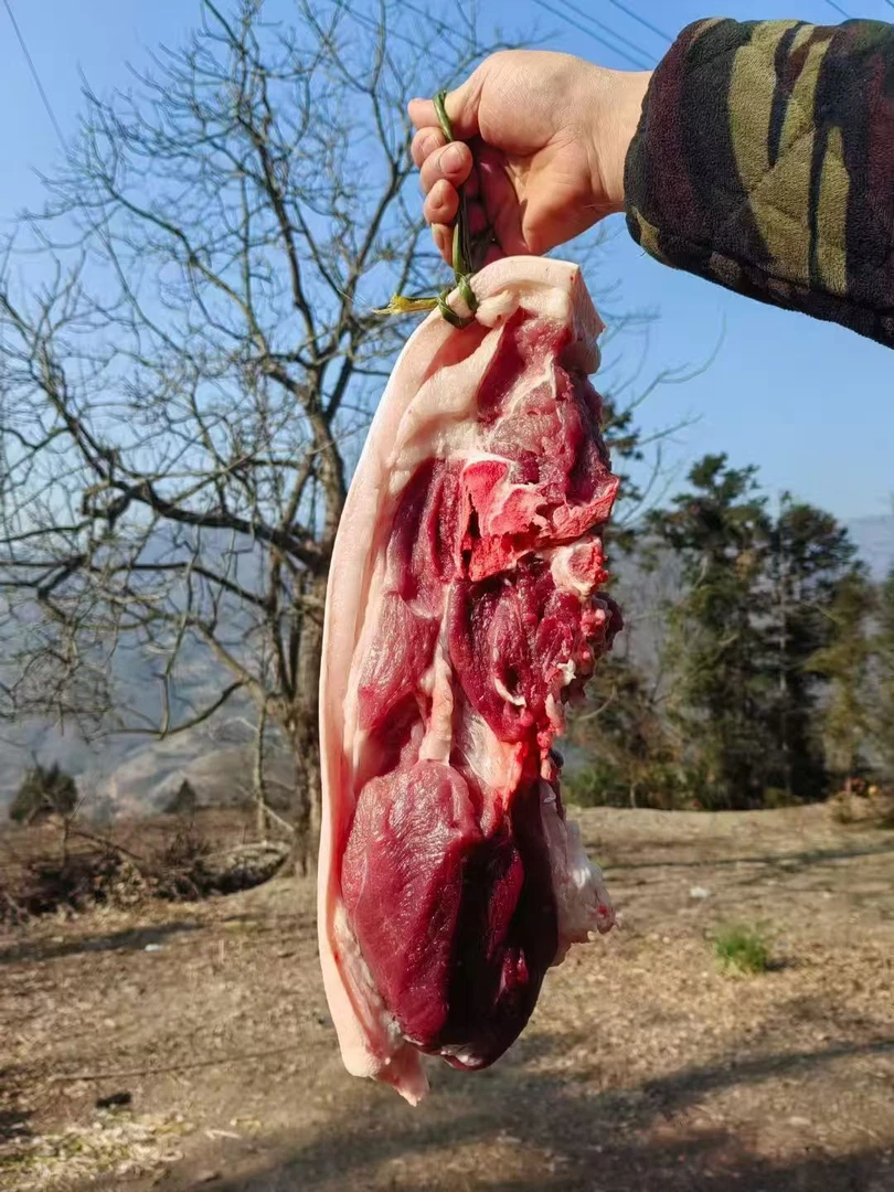 农村纯粮食土猪肉 熟食喂养