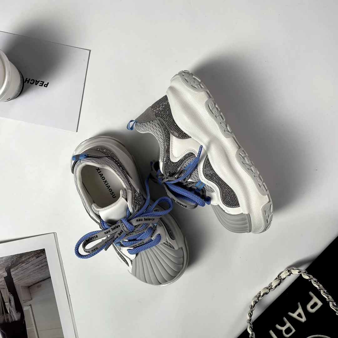 小小苏-贝壳丨蓝色 ins潮走秀时尚 5cm~贝壳头溶解鞋;ECX55113