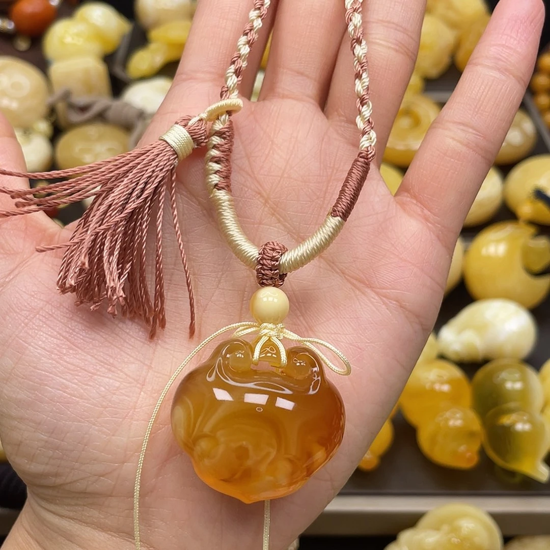 蜜蜡裸石未镶嵌蜜蜡