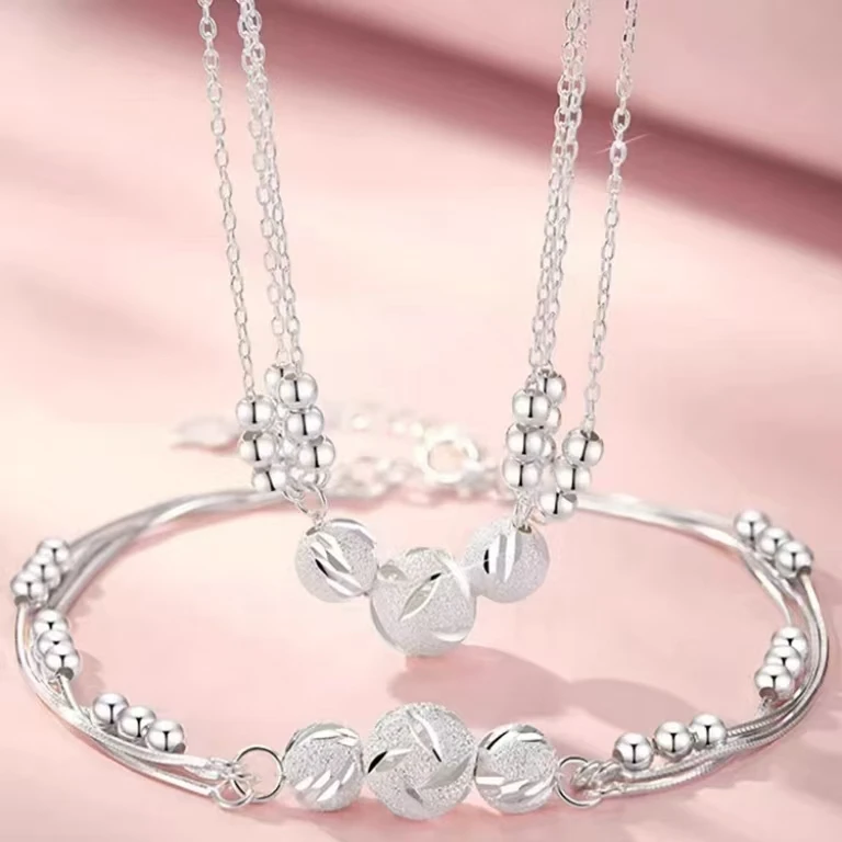 足银手链 足银990三生三世项链手链女款气质轻奢时尚百搭小众闺蜜