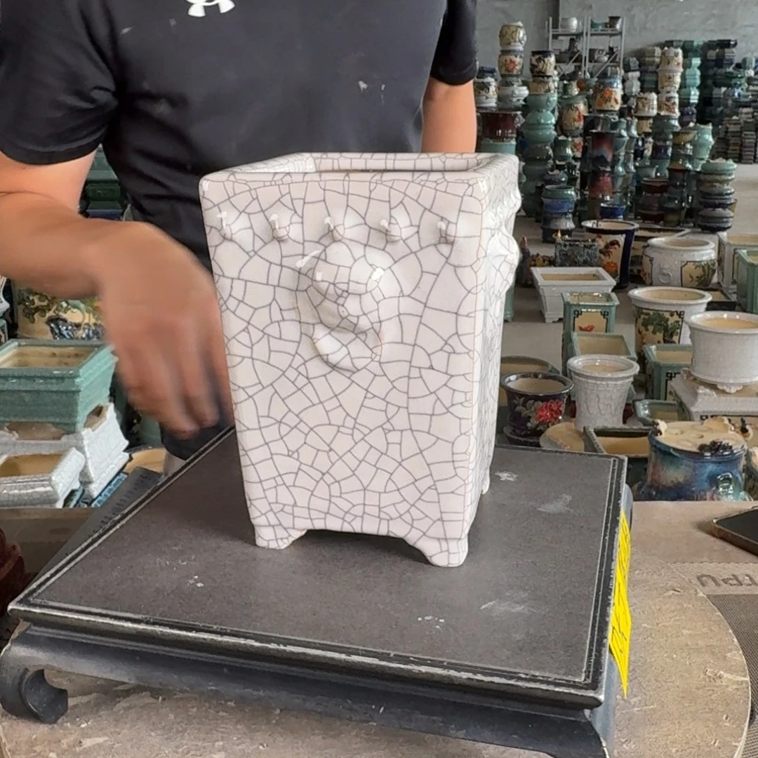 一风堂石湾花盆。 内口11*18