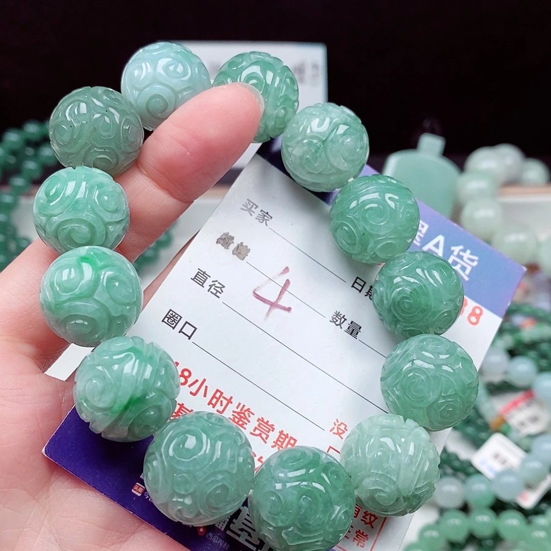 翡翠未镶嵌毛衣链