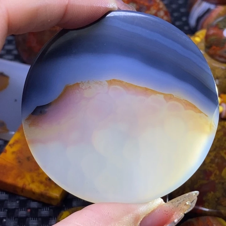 玛瑙/玉髓颈饰足银镀金镶嵌