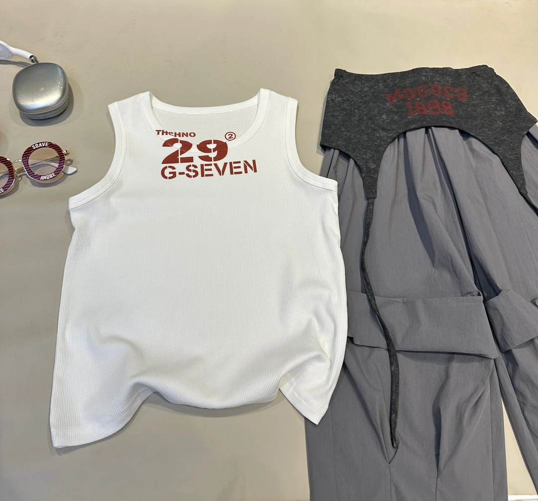 儿童背心中大童舒适洋气百搭工字背心 25288