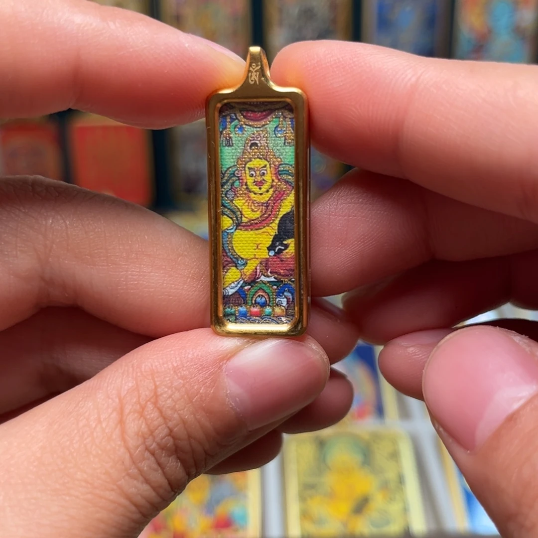 吊坠小唐卡黄c配绳