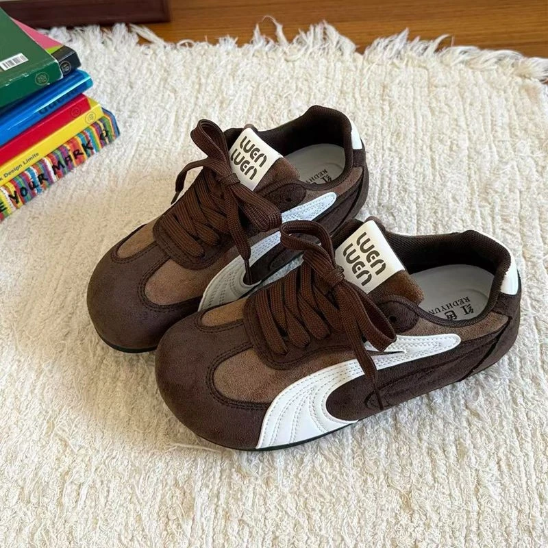 2025秋季新款复古阿甘德训鞋女款百搭运动休闲鞋不累脚小白鞋板鞋