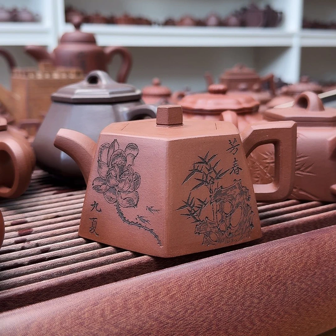 半***经紫砂茶壶六方井栏260cc