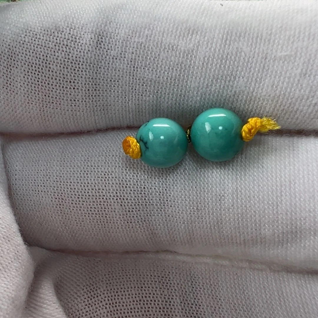 未镶嵌绿松石圆珠7mm