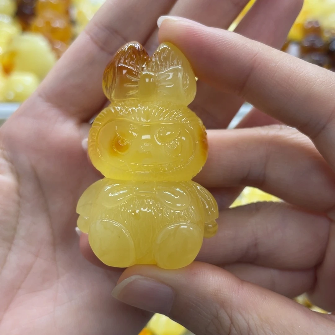 未镶嵌琥珀裸石天然琥珀拉布布16.9克