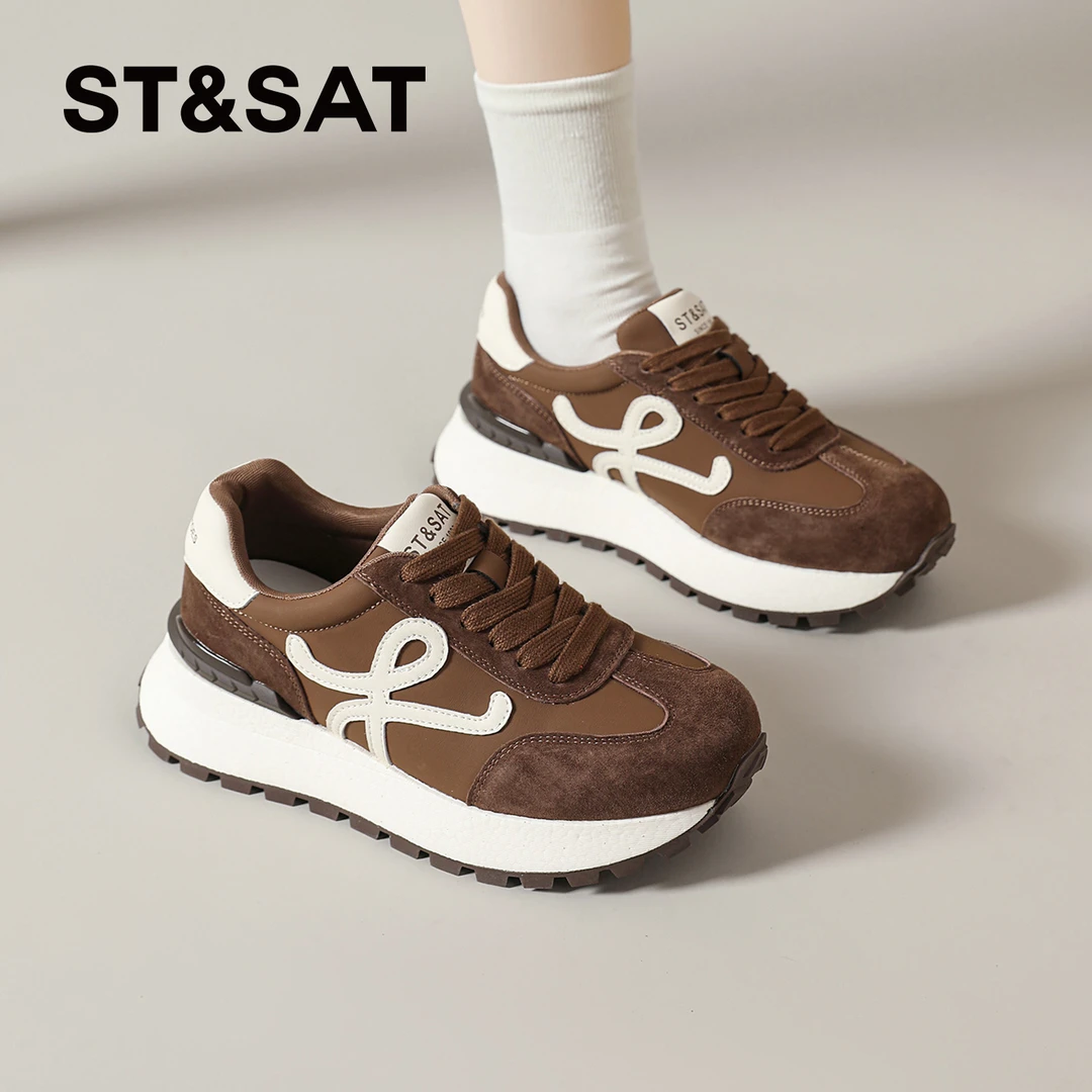 星期六百搭德训鞋女款2025新款秋季爆款阿甘鞋休闲轻奢美拉德女鞋