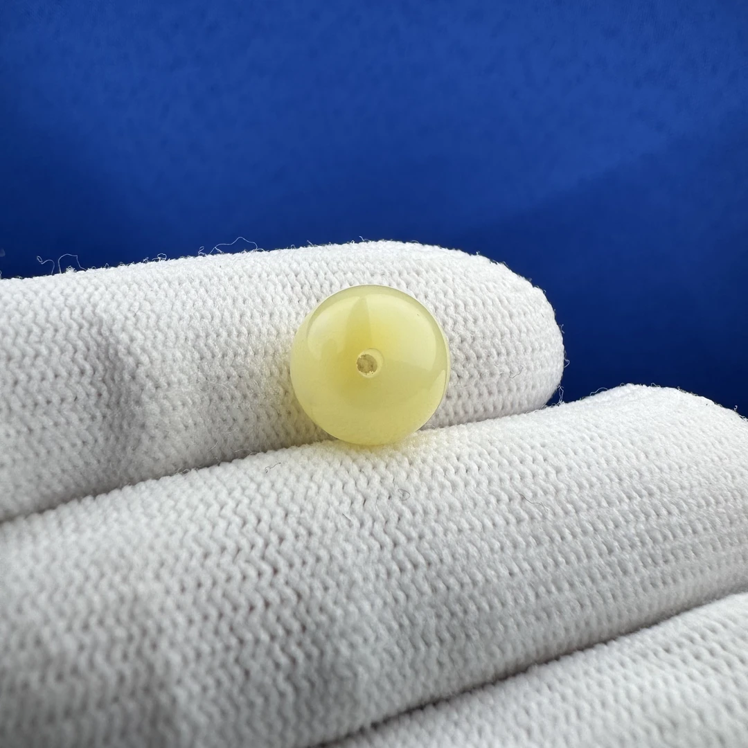 A3668天然原矿蜜蜡 白蜜圆珠11mm一物一图假一罚十