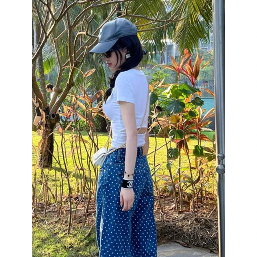 短袖t恤女 2025新款夏季设计小众今年流行漂亮修身正肩甜辣小上衣