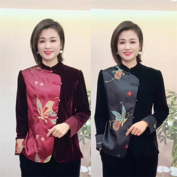 新款蝴蝶开衫上衣8619
