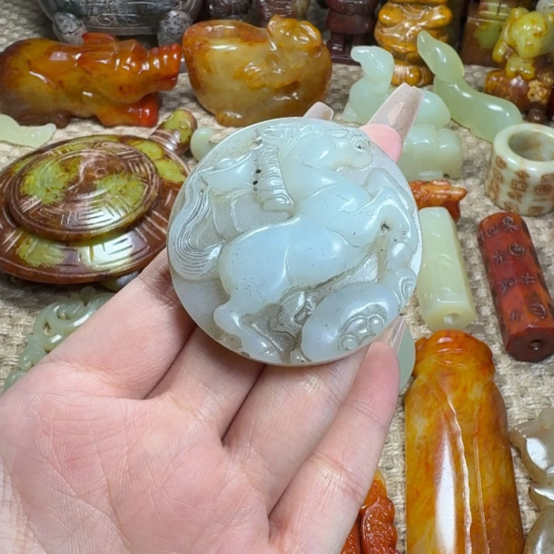 天***张白玉菩提吊坠挂件