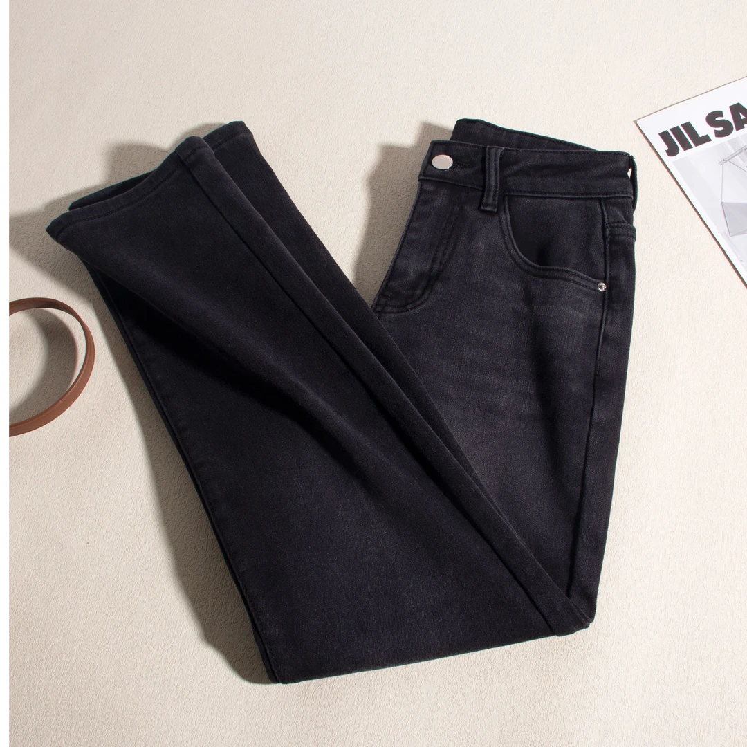 1389-【火山岩系列】高定黑灰 立体裁剪 版型超好上身好穿牛仔裤