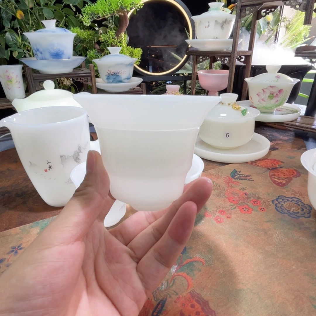 璞玉釉烧茶漏组来来咯哦哦