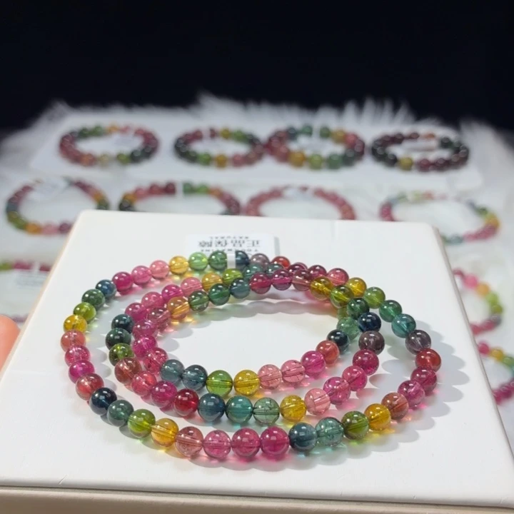 手链碧玺未镶嵌5.8mm±