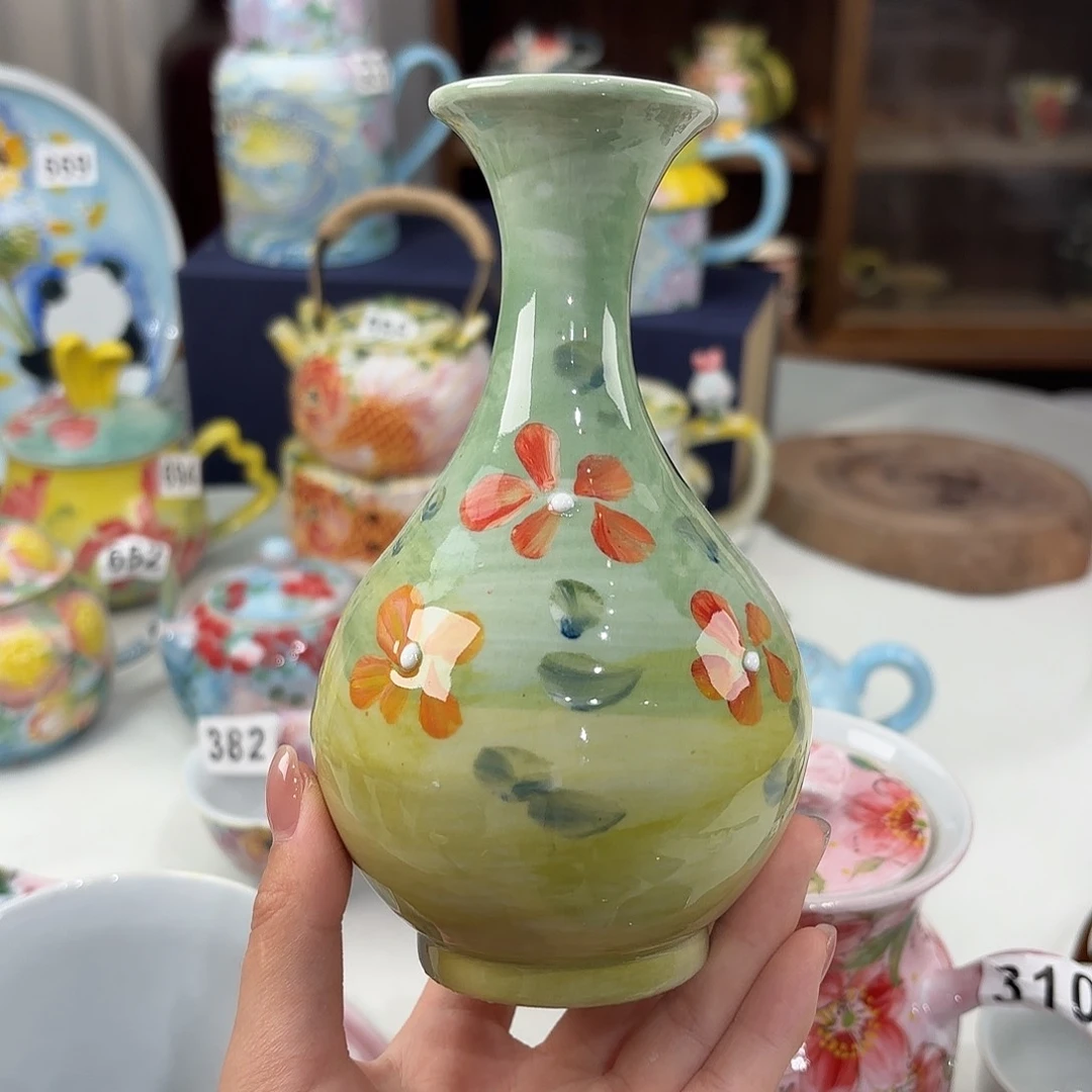 景德镇手绘高温釉下彩陶瓷茶具