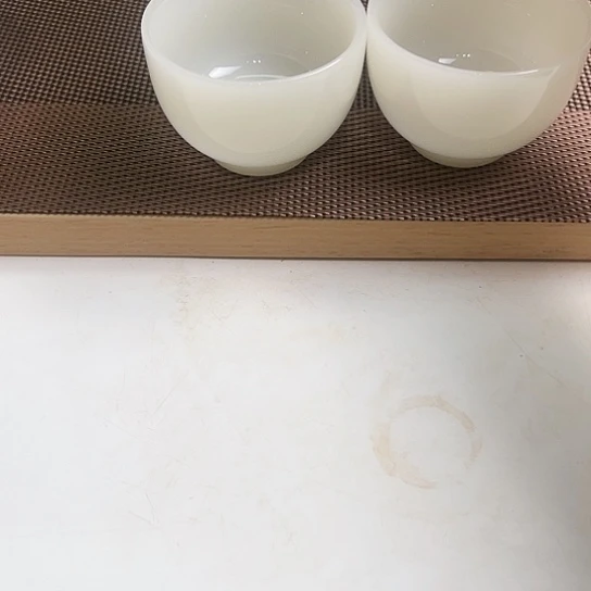 瓷片高档皙白玉瓷客杯60cc2个