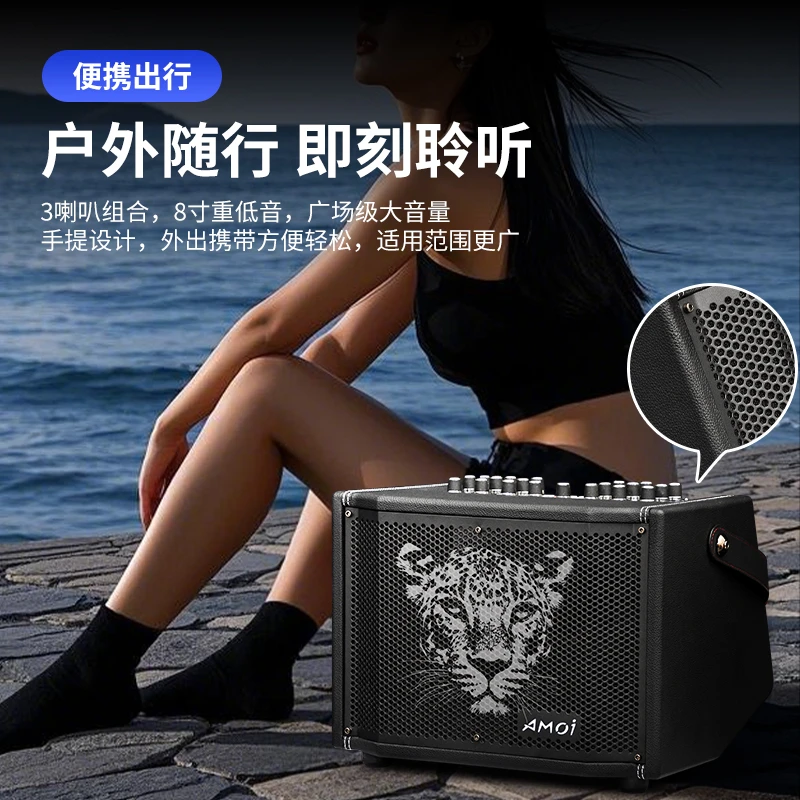 AMOI/夏新OK-95便携式户外K歌唱歌直播专业乐器弹唱蓝牙音响
