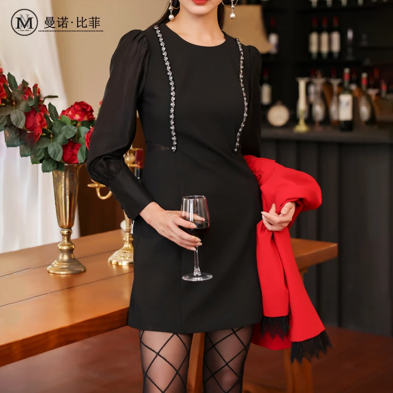 【珊珊专属】摩登职场长袖连衣裙MEEL111155