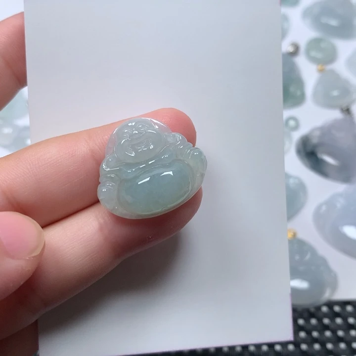 翡翠未镶嵌吊坠(不含链)佛公