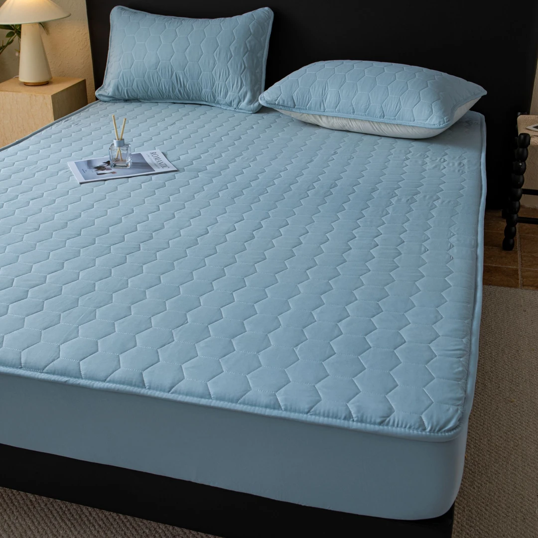 冬季夹棉加厚水洗棉床笠床罩保护床垫三层加厚防滑防跑隔脏防尘