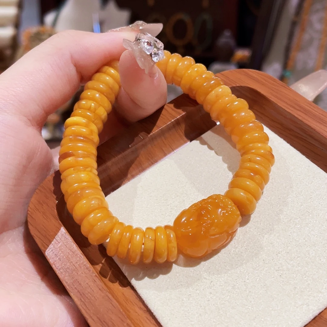 蜜蜡未镶嵌手链手串