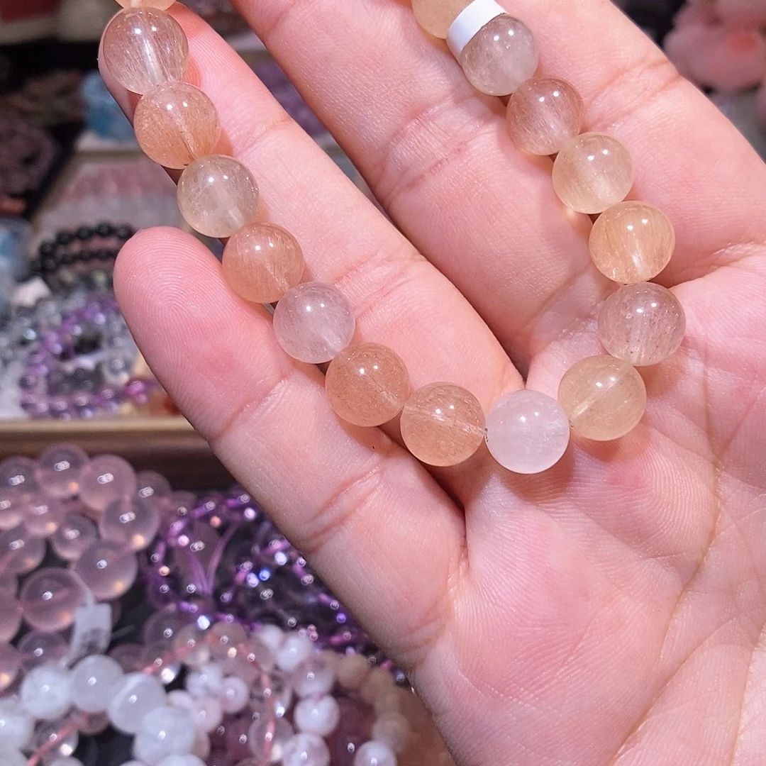 未镶嵌手链水晶彩兔毛9.5mm