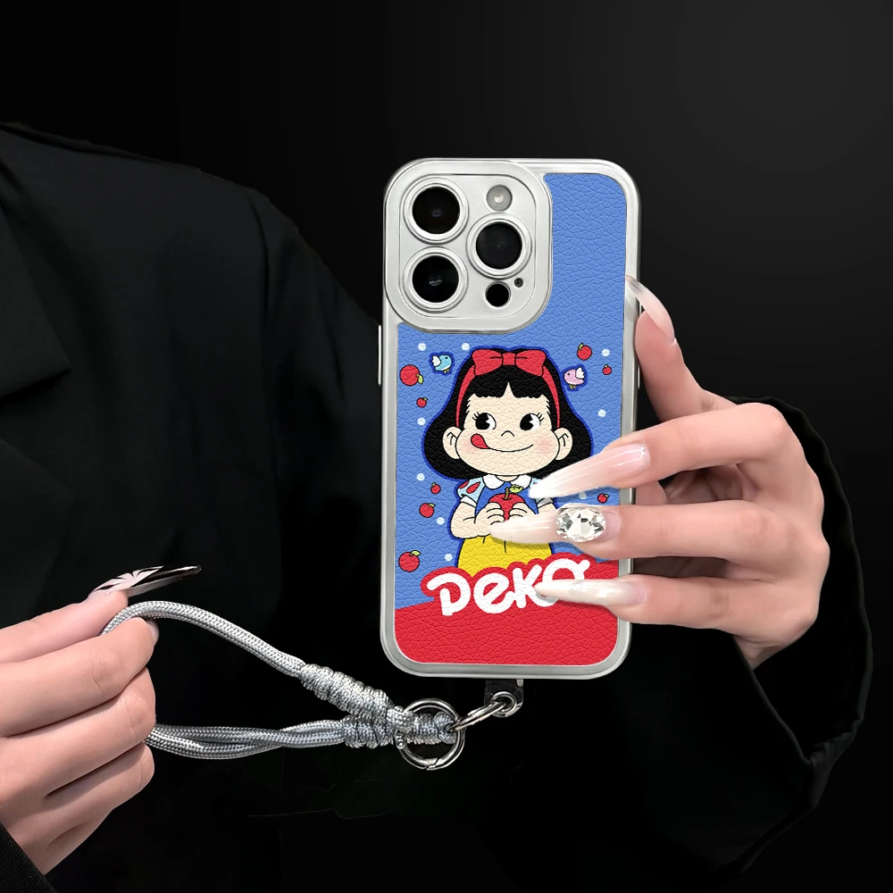 适用于苹果17/16/华为/vivo/OPPO潮流百搭意时尚羊皮手机壳BG0269